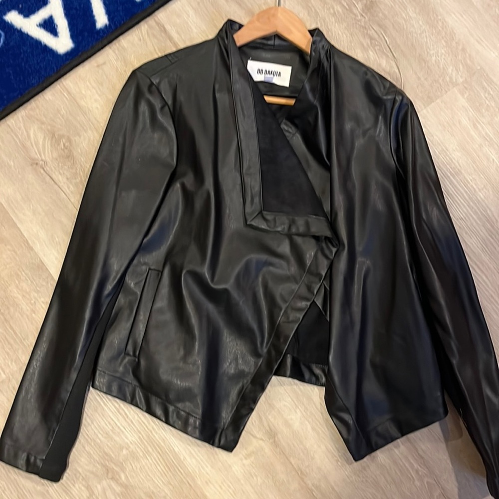 Faux leather jacket